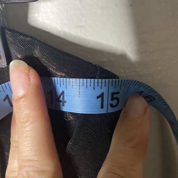 Badgley Mischka Black Long Strapless Gown SZ 8 Metallic Red At Top Formal Weddin - Picture 7 of 12